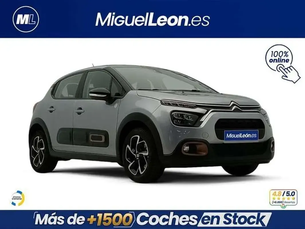 Usado Citroën C3 PureTech 82 CV (60 kW) 2023 Gris Utilitario