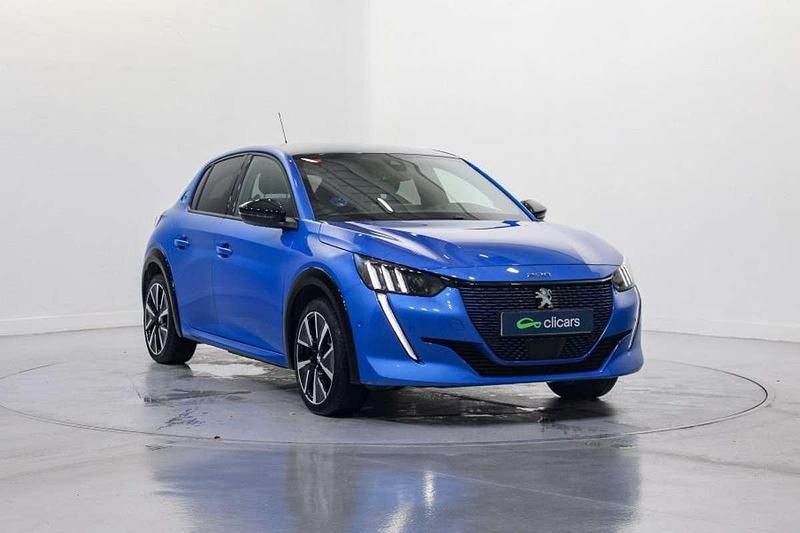 Usado Peugeot e-208 GT 100 kW (136 CV) 2020 Azul Utilitario