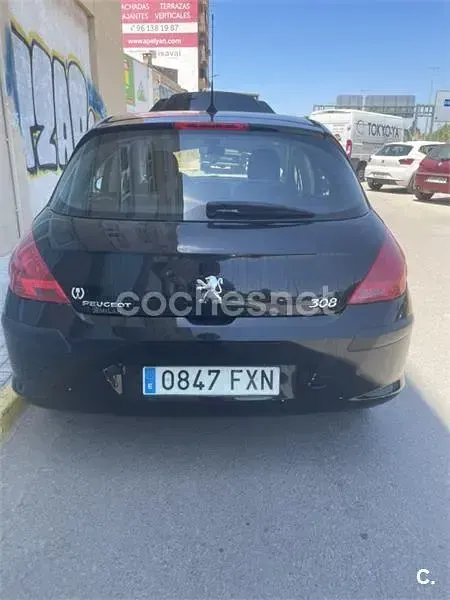 Usado Peugeot 308 Sport 120 CV (88 kW) 2007 Negro Utilitario