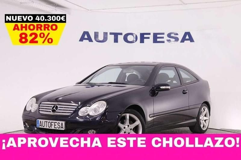 Usado Mercedes C180 143 CV (105 kW) 2007 Negro Berlina