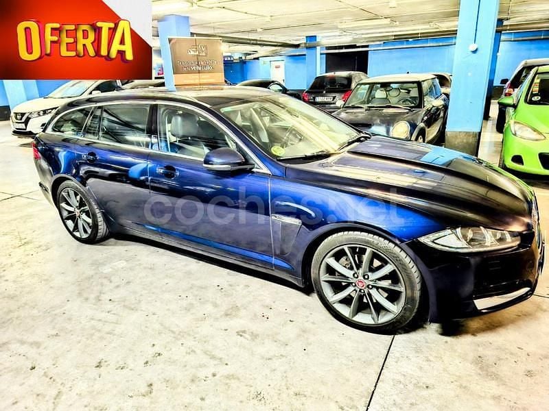 Azul Usado 2014 Jaguar XF Sportbrake Premium Luxury Familiar | 11.490 € - Imagen 1/4