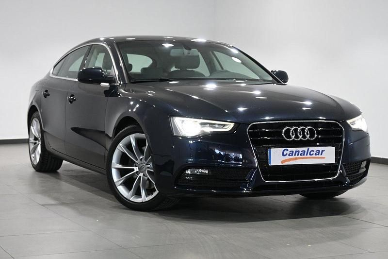 Begagnad Audi A5 Sportback Advanced 190 HK (139 kW) 2015 Blå Halvkombi