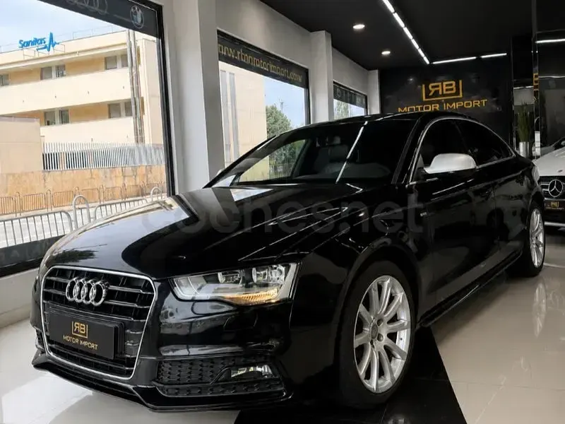 Usado Audi A5 Sportback S-Line 177 CV (130 kW) 2014 Negro Utilitario