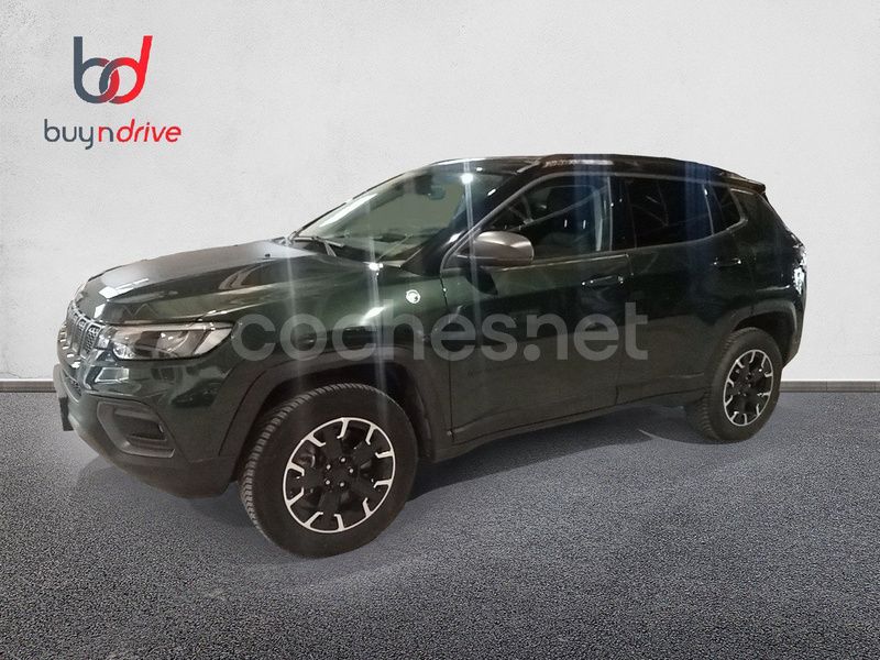 Verde Usado 2021 Jeep Compass Trailhawk SUV | 24.490 € (Caro) - Imagen 1/4