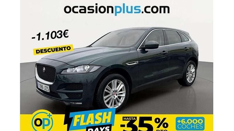 Usado Jaguar F-Pace Prestige 179 CV (131 kW) 2017 Verde SUV