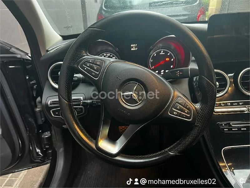 Usado Mercedes C200 136 CV (100 kW) 2016 Negro Berlina