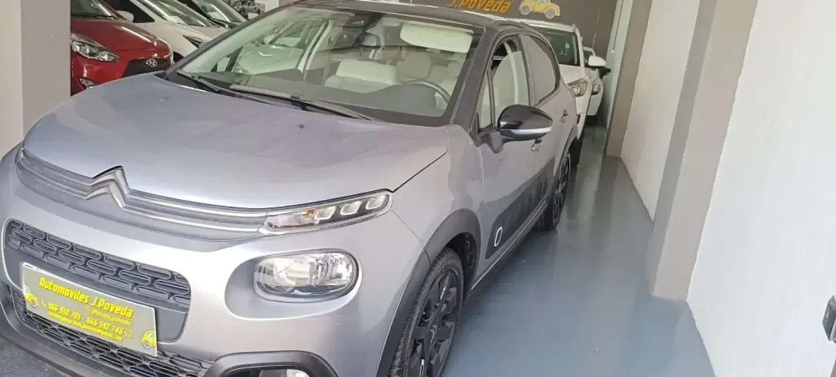 Usado Citroën C3 Shine 99 CV (72 kW) 2019 Gris Utilitario