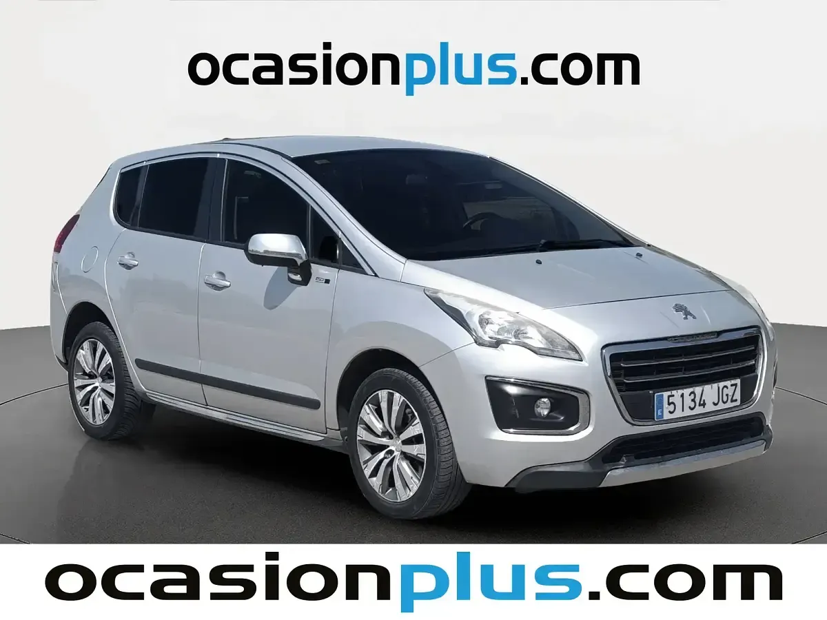 Usado Peugeot 3008 Style 150 CV (110 kW) 2015 Gris Familiar