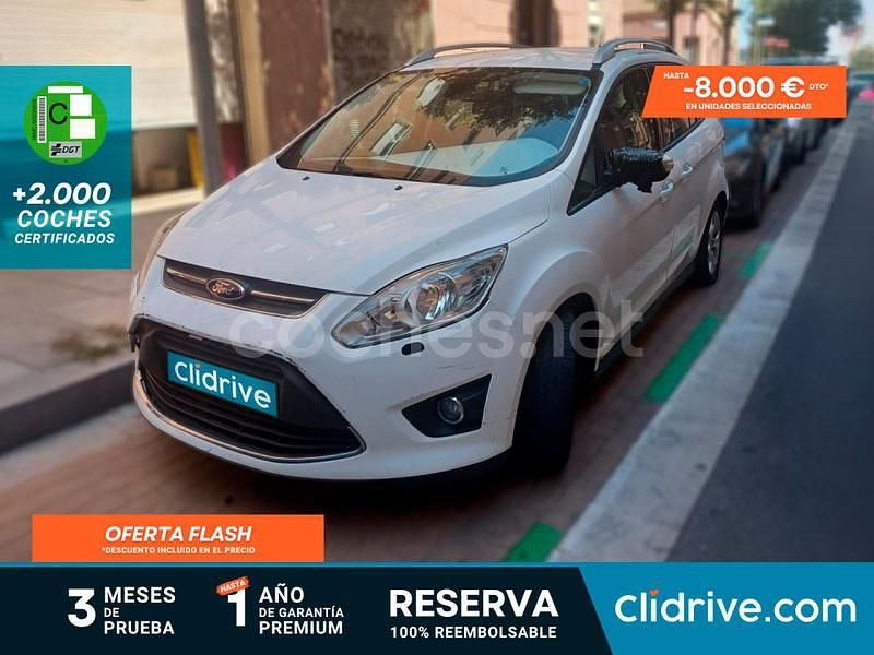 Blanco Usado 2013 Ford Grand C-Max Monovolumen | 7190 € (Buen precio) - Imagen 1/3