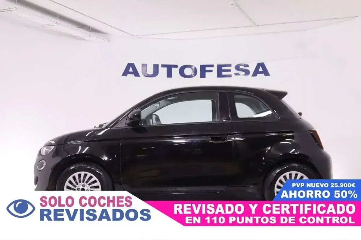 Usado Fiat 500e Action 69 kW (95 CV) 2022 Negro Berlina