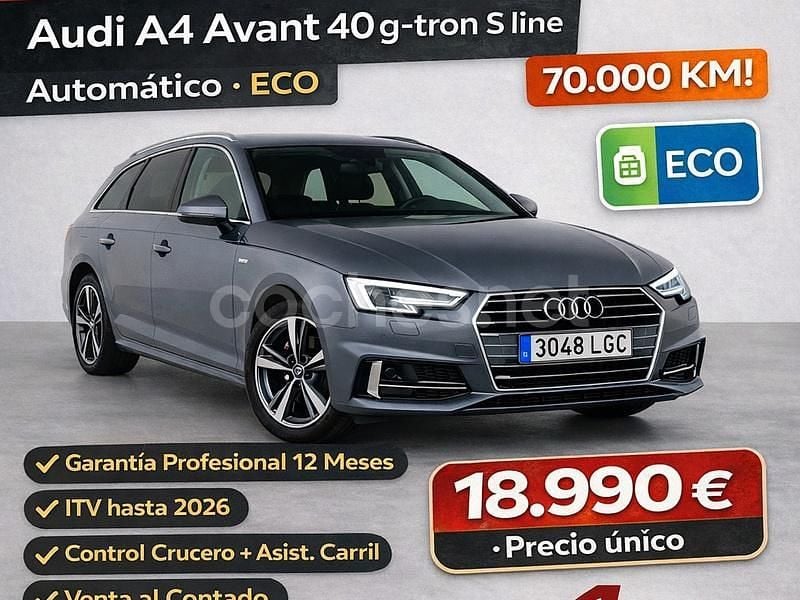 Gris / plata Usado 2020 Audi A4 S-Line Familiar | 18.990 € - Imagen 1/4