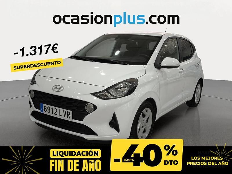 Blanco Usado 2021 Hyundai i10 Utilitario | 14.490 € (Un poco caro) - Imagen 1/4