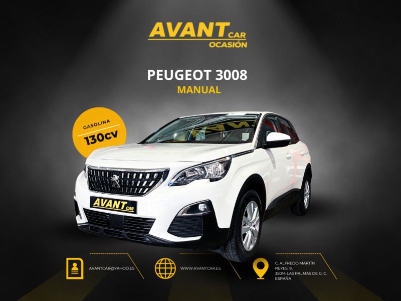 Blanco Usado 2019 Peugeot 3008 Active SUV | 16.490 € (Buen precio) - Imagen 1/4