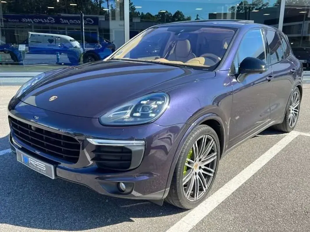 Usado Porsche Cayenne S E-Hybrid 416 CV (305 kW) 2017 Azul SUV