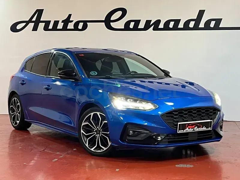 Usado Ford Focus ST-Line 125 CV (91 kW) 2018 Azul Berlina