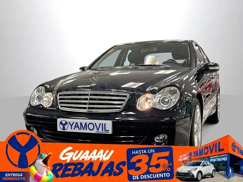 Usado Mercedes C180 Sport Edition 143 CV (105 kW) 2005 Negro Berlina