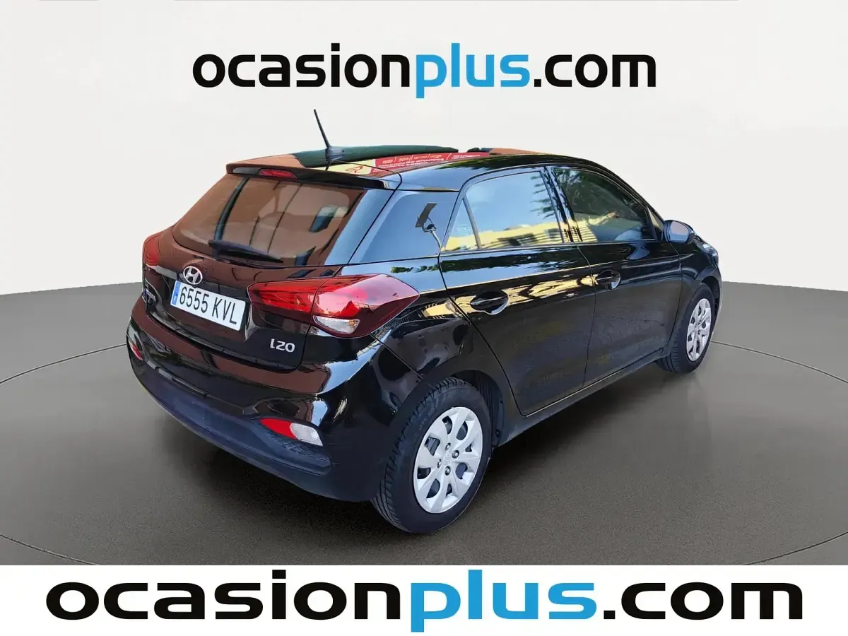 Usado Hyundai i20 75 CV (55 kW) 2019 Negro Utilitario