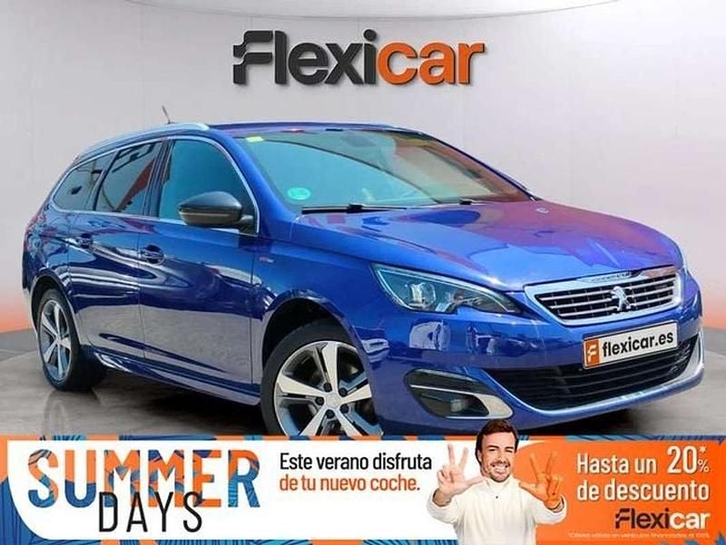 Azul Usado 2016 Peugeot 308 GT-line Familiar | 7990 € (Buen precio) - Imagen 1/4