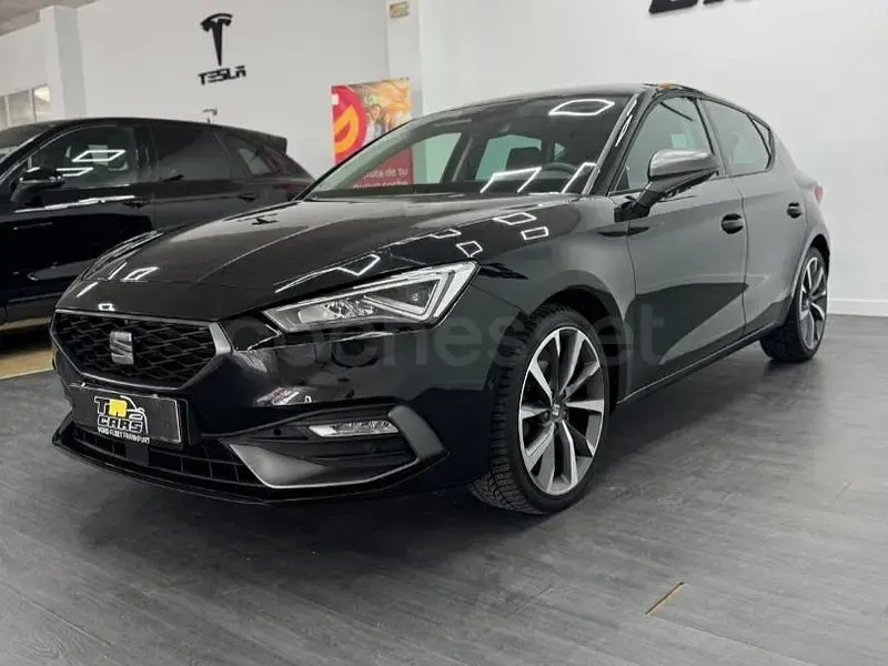 Usado Seat Leon FR 150 CV (110 kW) 2026 Negro Berlina
