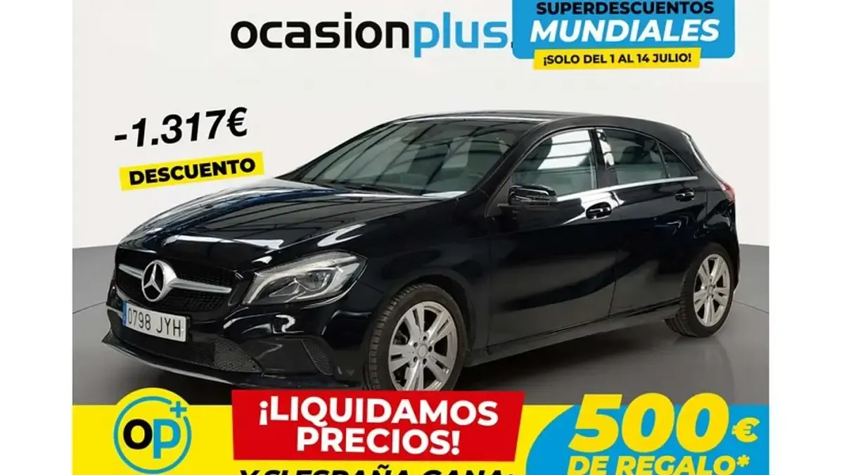 Usado Mercedes A200 136 CV (100 kW) 2017 Negro Utilitario