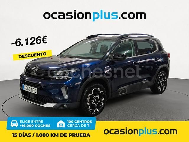 Azul Usado 2023 Citroën C5 Aircross PureTech SUV | 20.750 € (Precio justo) - Imagen 1/4