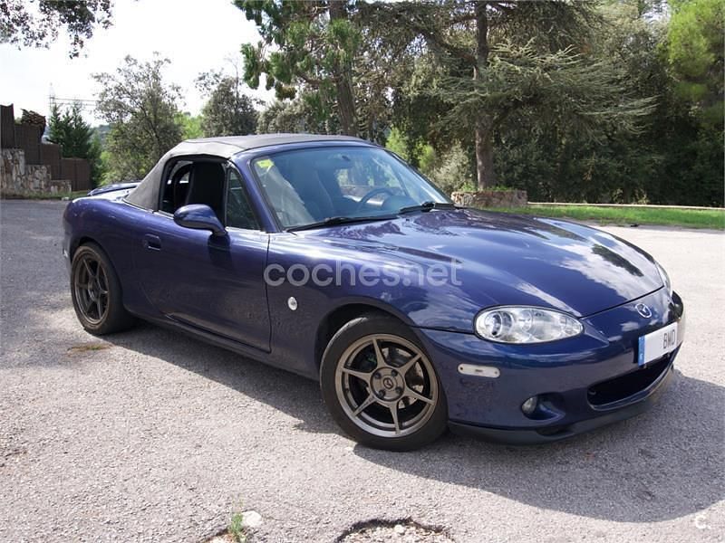 Usado Mazda MX5 Touring 110 CV (80 kW) 2001 Azul Descapotable