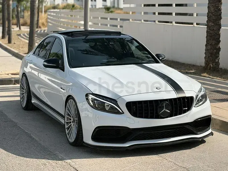 Usado Mercedes C63 AMG 476 CV (350 kW) 2018 Blanco Berlina