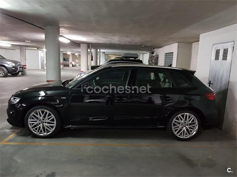 Usado Audi A3 S-Line 150 CV (110 kW) 2017 Negro Berlina