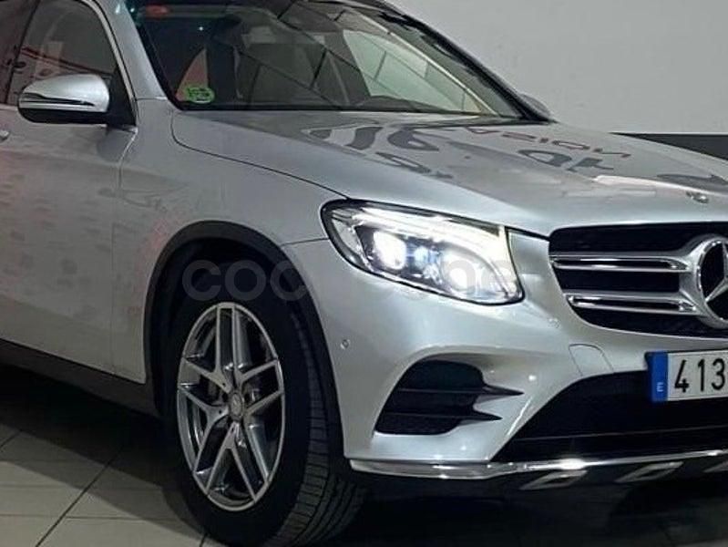 Usado Mercedes GLC220 AMG line 170 CV (125 kW) 2016 Gris / plata SUV