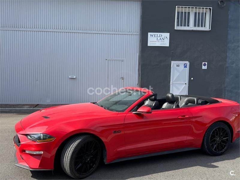 Usado Ford Mustang GT 450 CV (330 kW) 2019 Granate Descapotable