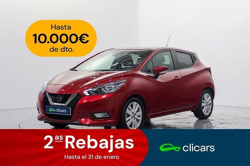 Rojo Usado 2021 Nissan Micra Acenta Berlina | 10.990 € (Buen precio) - Imagen 1/4