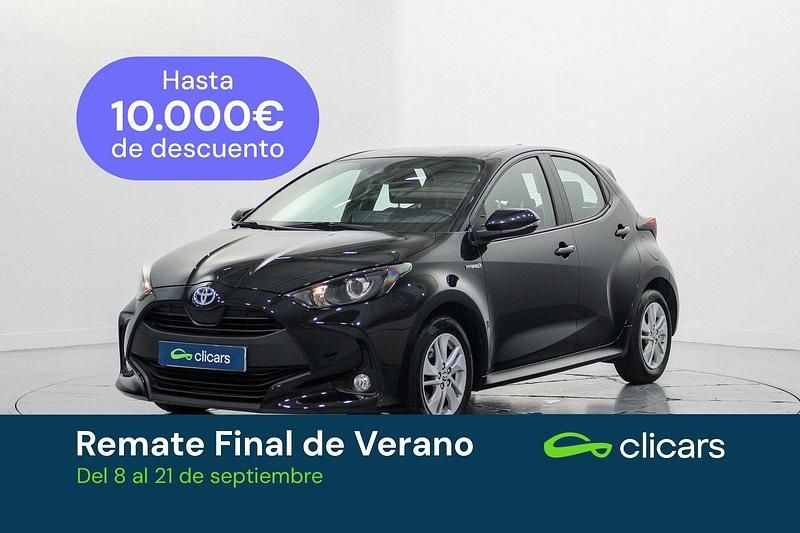 Negro Usado 2021 Toyota Yaris Hybrid Active Berlina | 17.690 € (Precio justo) - Imagen 1/4