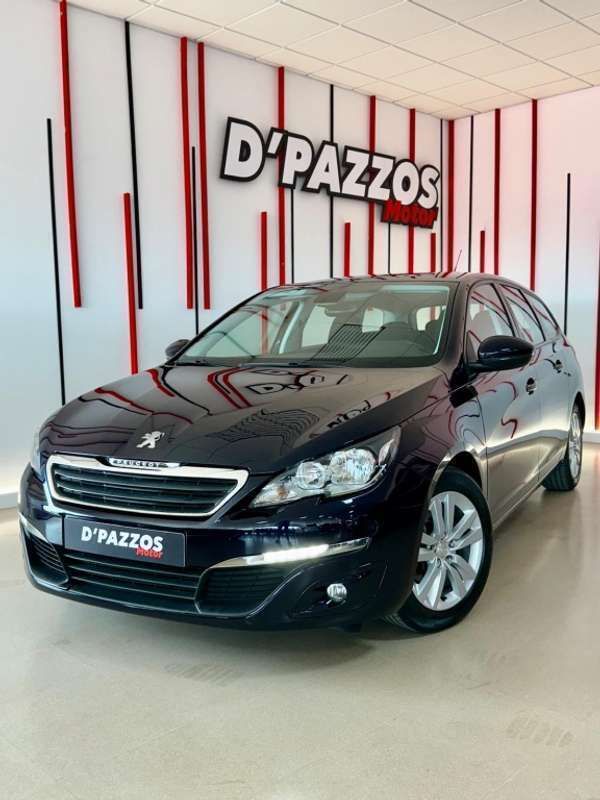 Azul Usado 2018 Peugeot 308 Active Familiar | 12.500 € (Caro) - Imagen 1/4