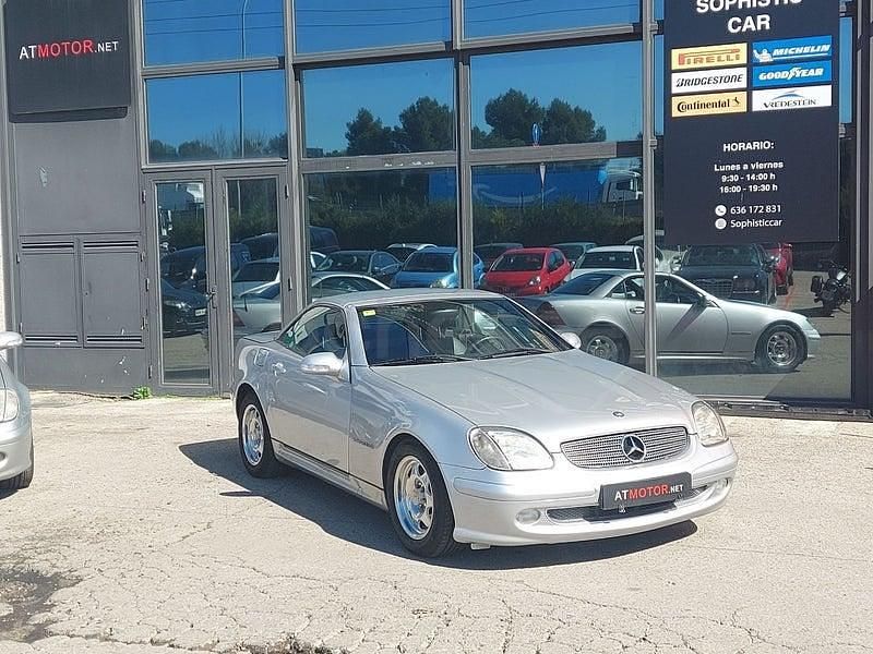 Usado Mercedes SLK200 163 CV (119 kW) 2003 Gris / plata Descapotable