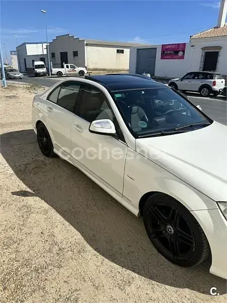 Usado Mercedes C230 Elegance 204 CV (150 kW) 2008 Blanco Berlina