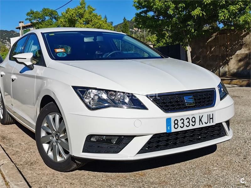 Usado Seat Leon Reference 115 CV (84 kW) 2018 Blanco Berlina