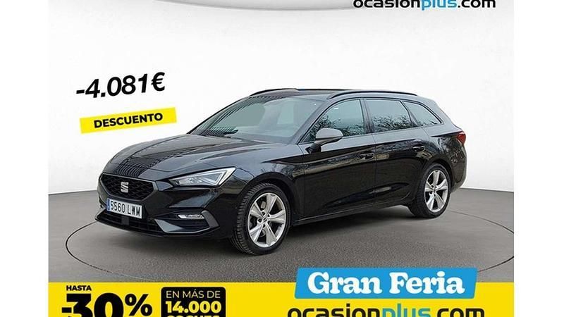 Negro Usado 2022 Seat Leon ST FR Familiar | 20.819 € (Buen precio) - Imagen 1/4