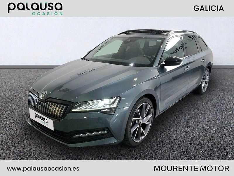 Gris / plata Usado 2021 Skoda Superb SportLine Familiar | 21.990 € (Caro) - Imagen 1/4