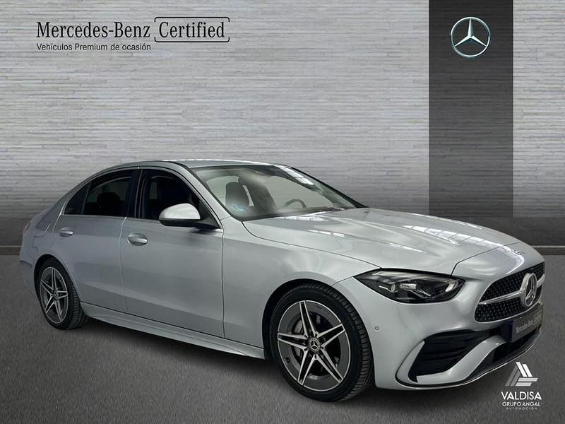 Usado Mercedes C200 AMG line 204 CV (150 kW) 2021 Gris Berlina