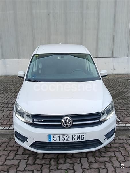Blanco Usado 2019 VW Caddy Maxi Trendline Monovolumen | 9000 € - Imagen 1/4