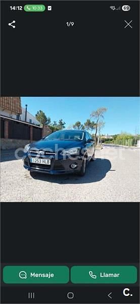 Azul Usado 2012 Ford Focus Titanium Familiar | 6200 € (Precio justo) - Imagen 1/4