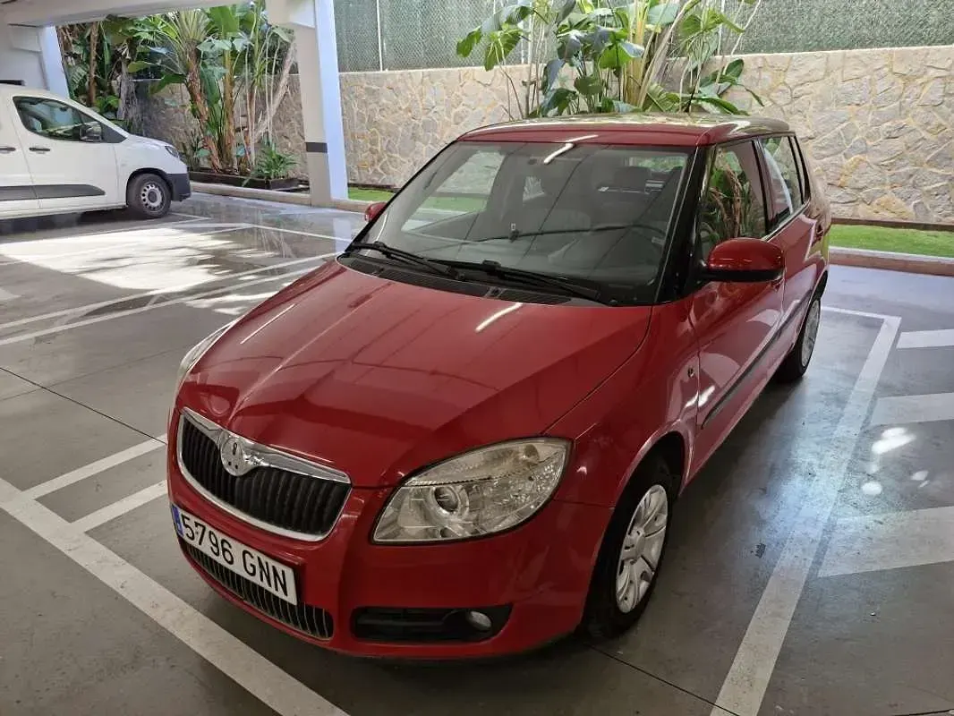Usado Skoda Fabia 60 CV (44 kW) 2009 Rojo Utilitario