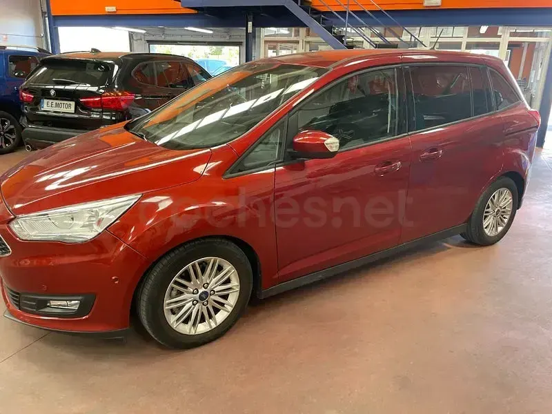 Usado Ford Grand C-Max Titanium 125 CV (91 kW) 2017 Granate Monovolumen