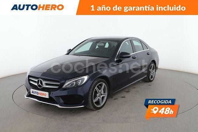 Azul Usado 2018 Mercedes C220 AMG line Berlina | 22.899 € (Buen precio) - Imagen 1/3
