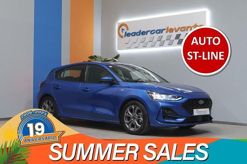 Azul Usado 2023 Ford Focus ST-Line Berlina | 19.300 € (Precio justo) - Imagen 1/4