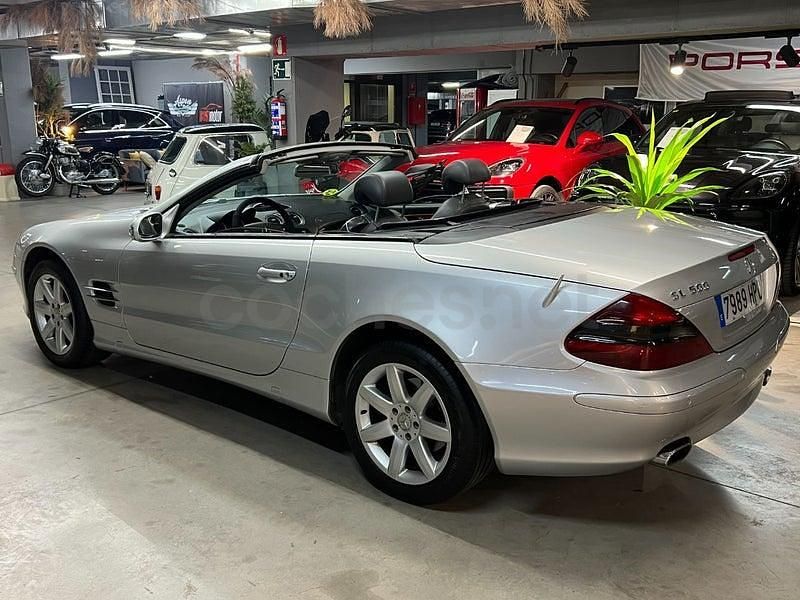 Usado Mercedes SL500 306 CV (225 kW) 2004 Gris / plata Descapotable