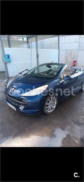 Azul Usado 2007 Peugeot 207 CC Sport Descapotable | 3899 € (Precio justo) - Imagen 1/4