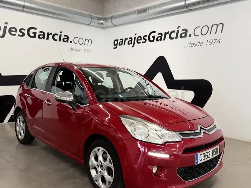 Usado Citroën C3 Exclusive 92 CV (67 kW) 2013 Granate Berlina