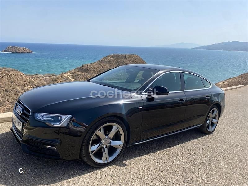 Usado Audi A5 Sportback S-Line 150 CV (110 kW) 2016 Negro Utilitario