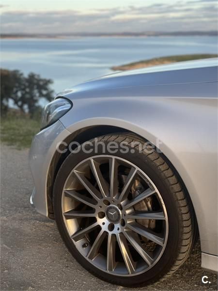Gris / plata Usado 2016 Mercedes C220 AMG line Berlina | 24.000 € (Un poco caro) - Imagen 1/4
